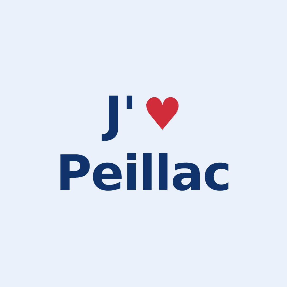 Sticker personnalisé Peillac — design J'aime Peillac
