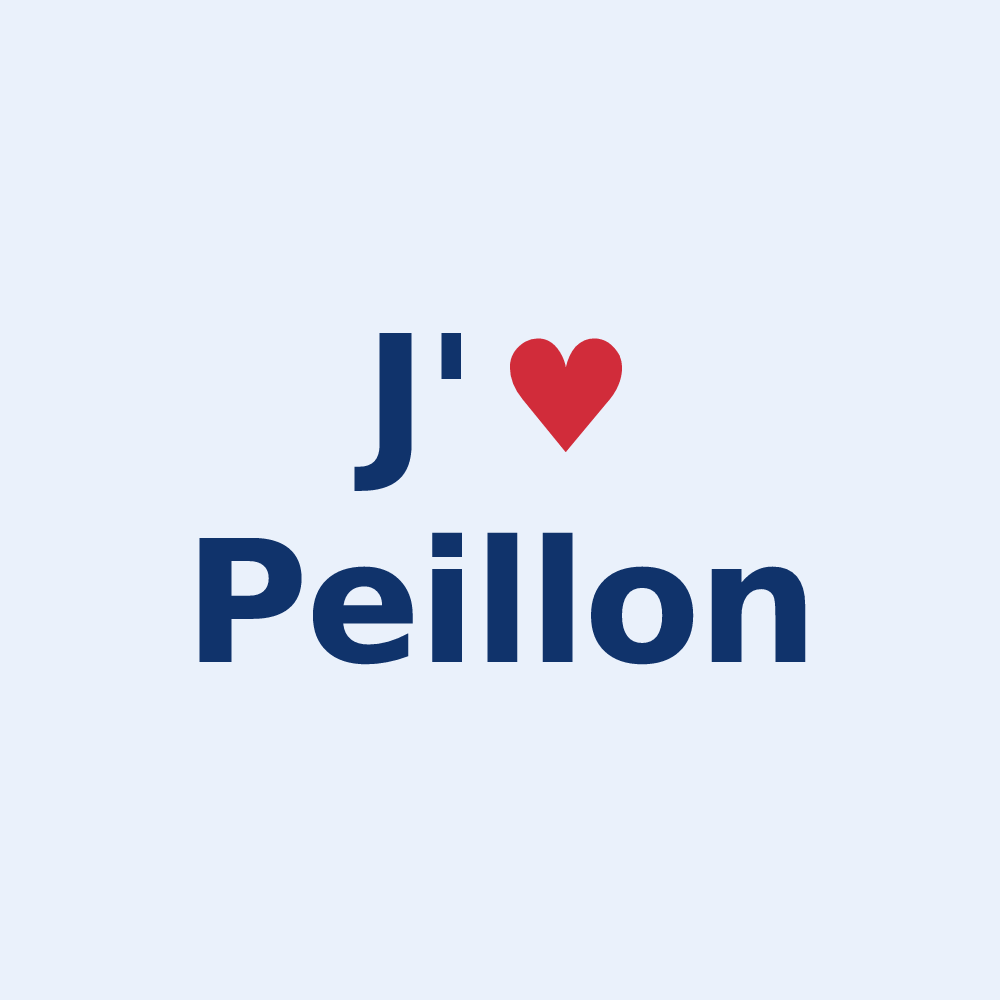 Sticker personnalisé Peillon — design J'aime Peillon