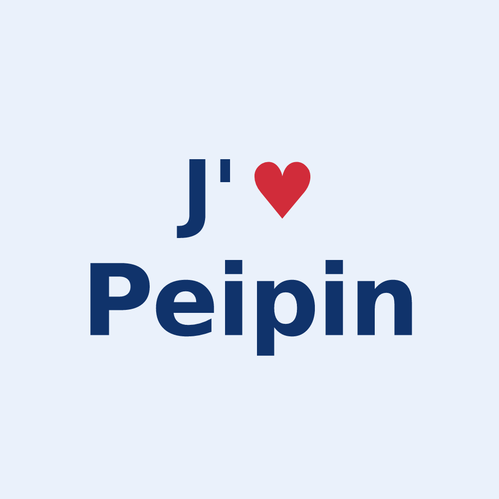 Sticker personnalisé Peipin — design J'aime Peipin
