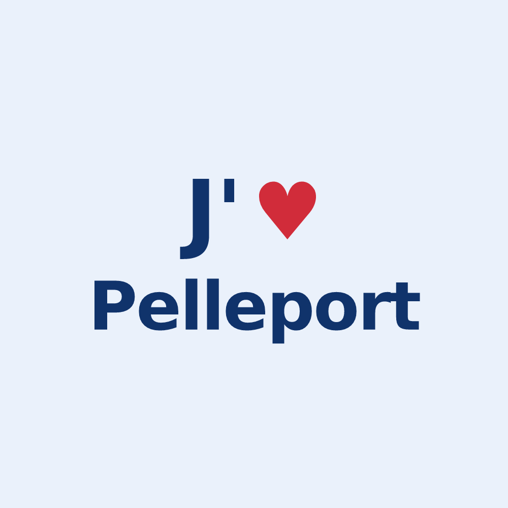 Sticker personnalisé Pelleport — design J'aime Pelleport