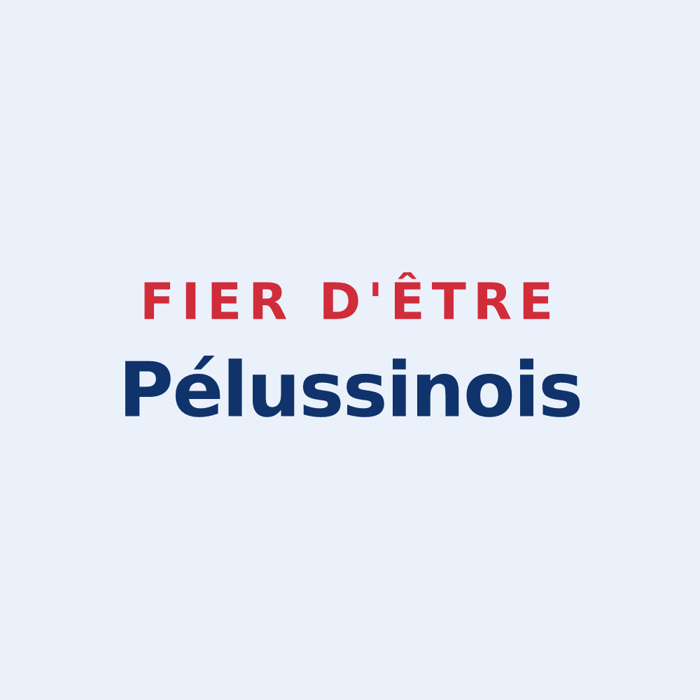 Sticker « Fier d'être Pélussinois » — design pour Pélussin