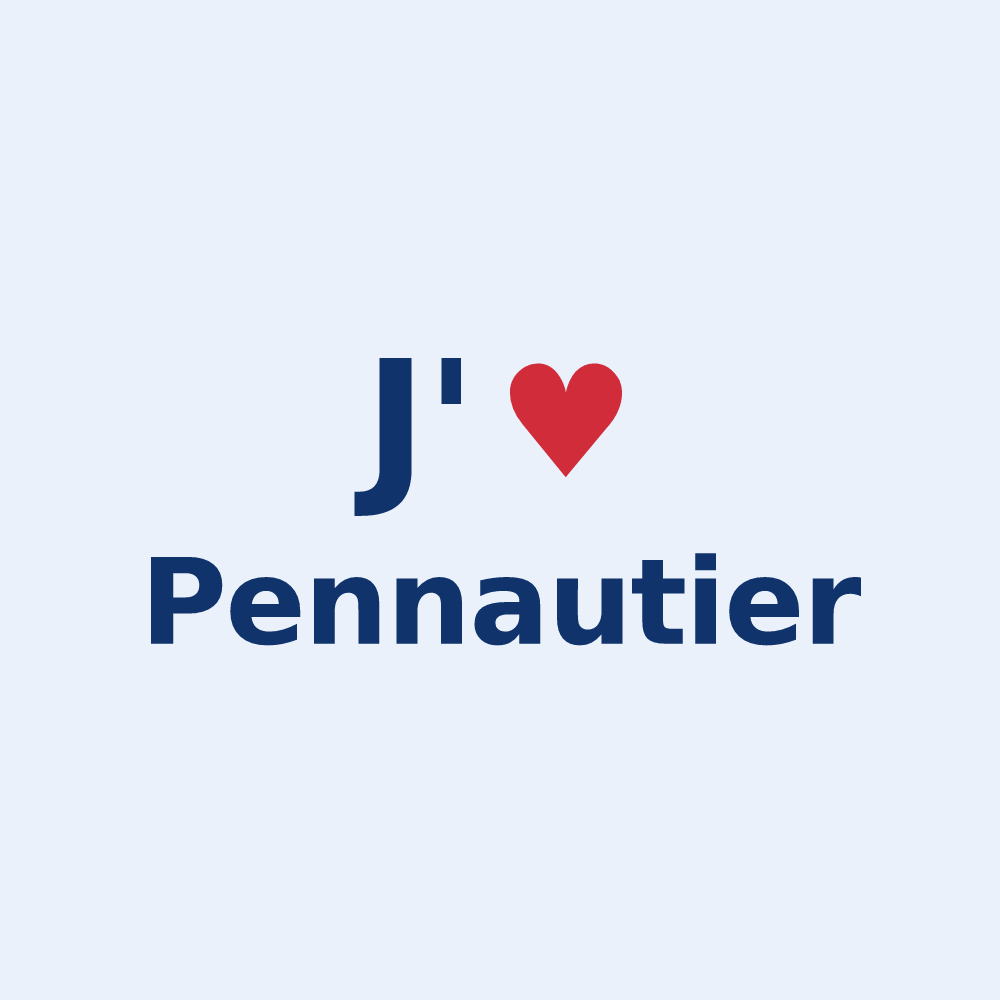 Sticker personnalisé Pennautier — design J'aime Pennautier