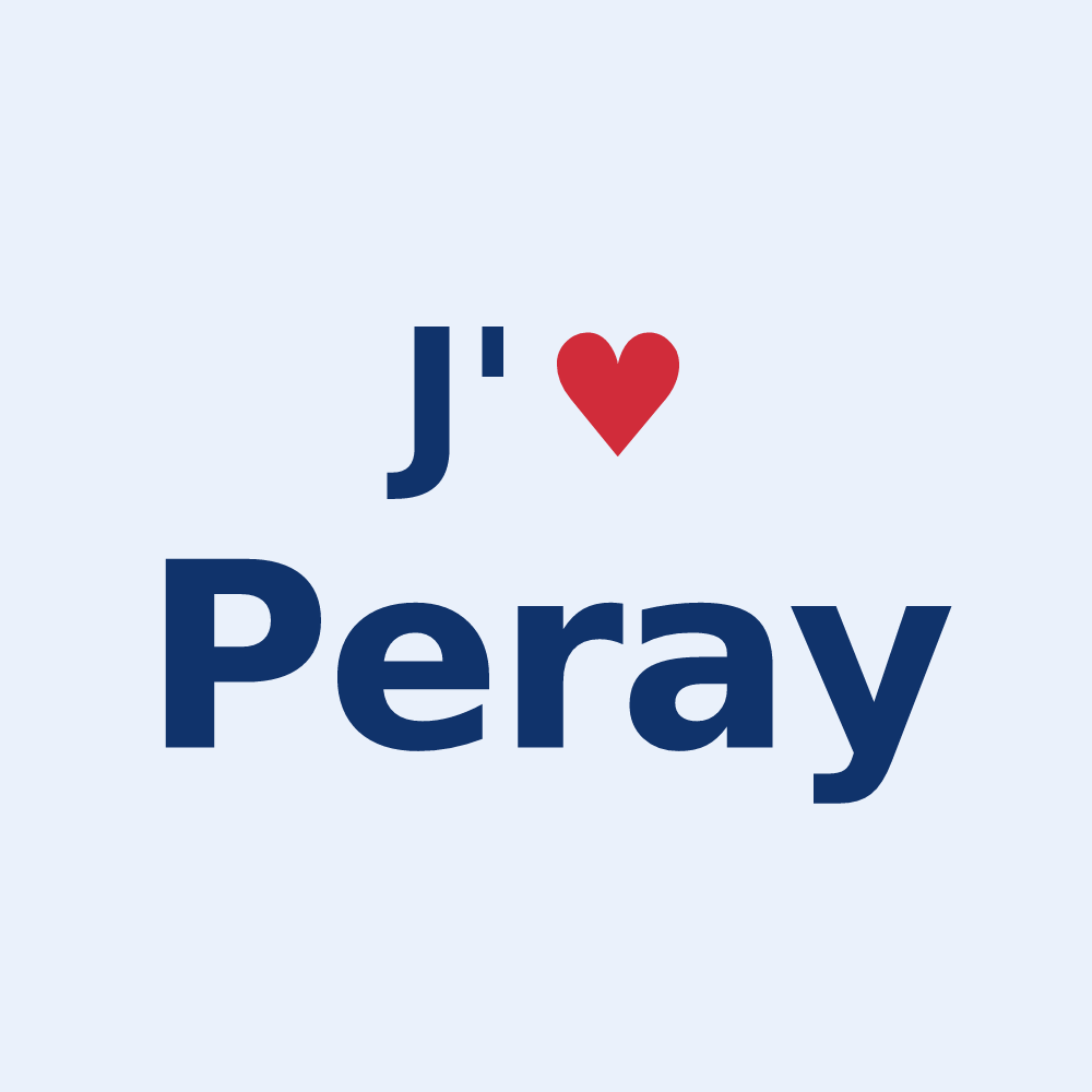 Sticker personnalisé Peray — design J'aime Peray