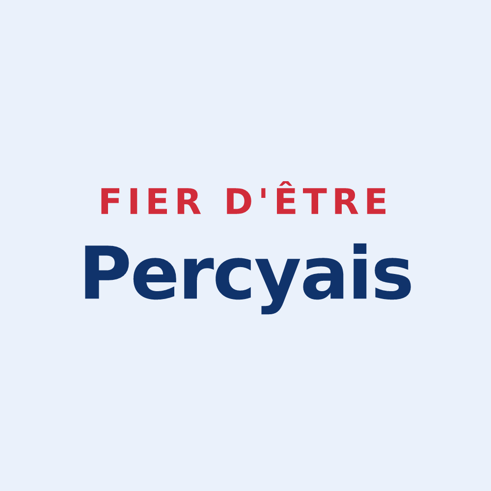 Sticker « Fier d'être Percyais » — design pour Percy-en-Normandie