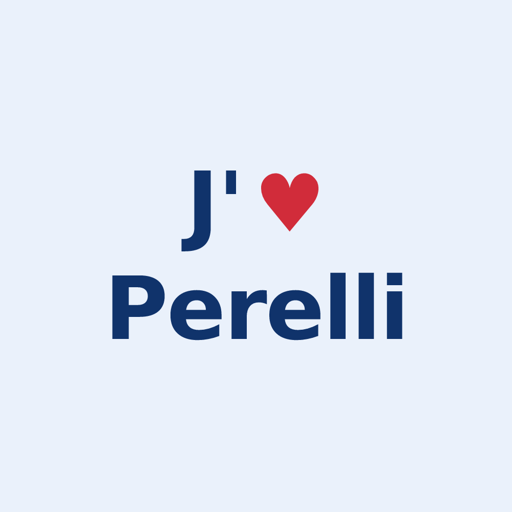 Sticker personnalisé Perelli — design J'aime Perelli