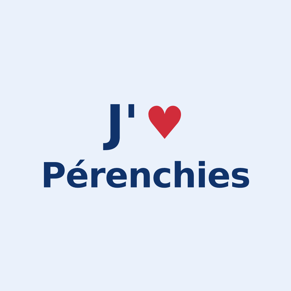 Sticker personnalisé Pérenchies — design J'aime Pérenchies