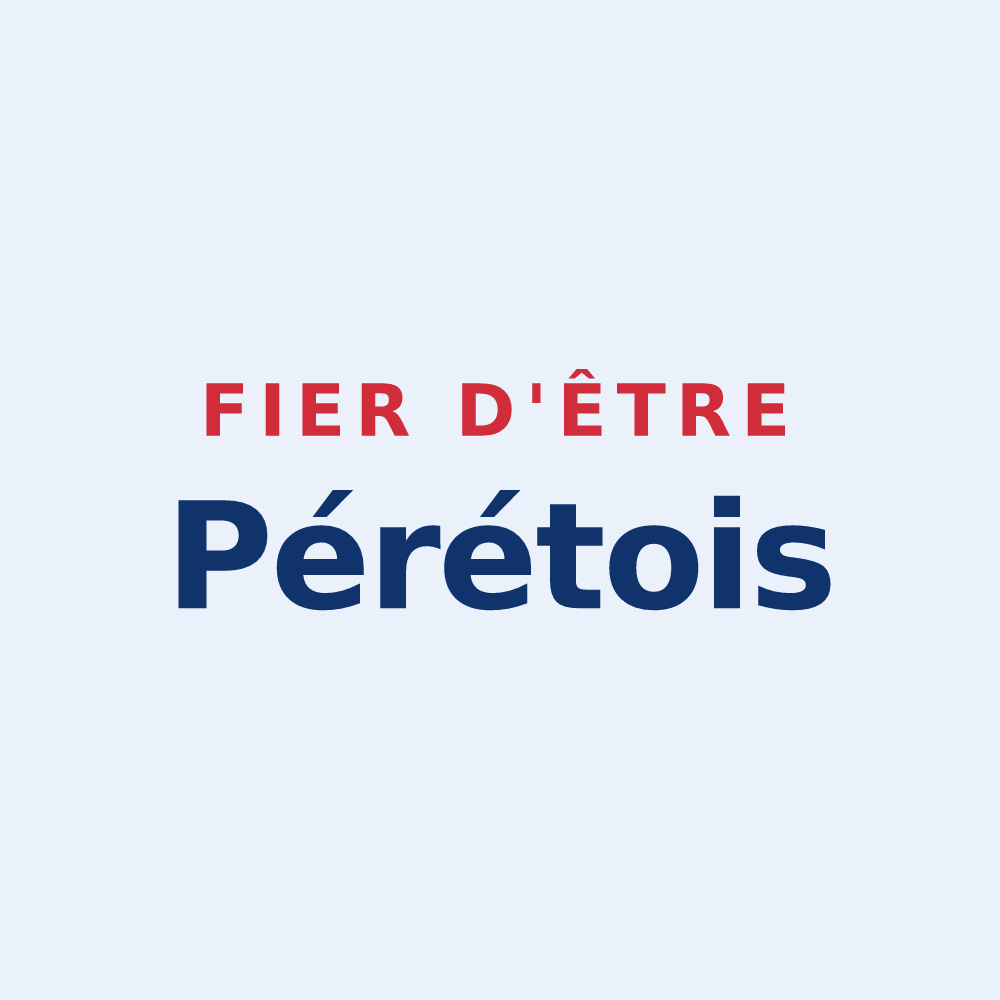 Sticker « Fier d'être Pérétois » — design pour Péret-Bel-Air