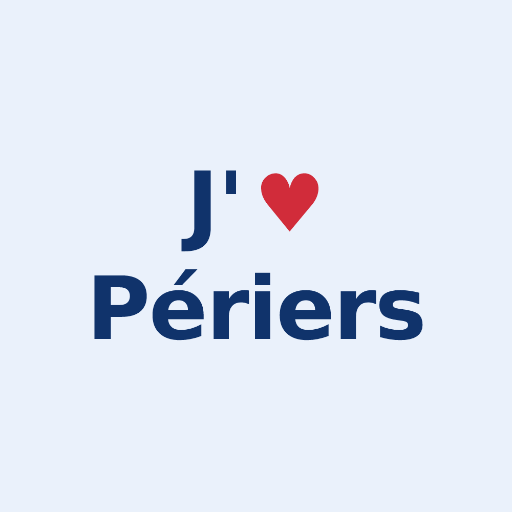 Sticker personnalisé Périers — design J'aime Périers