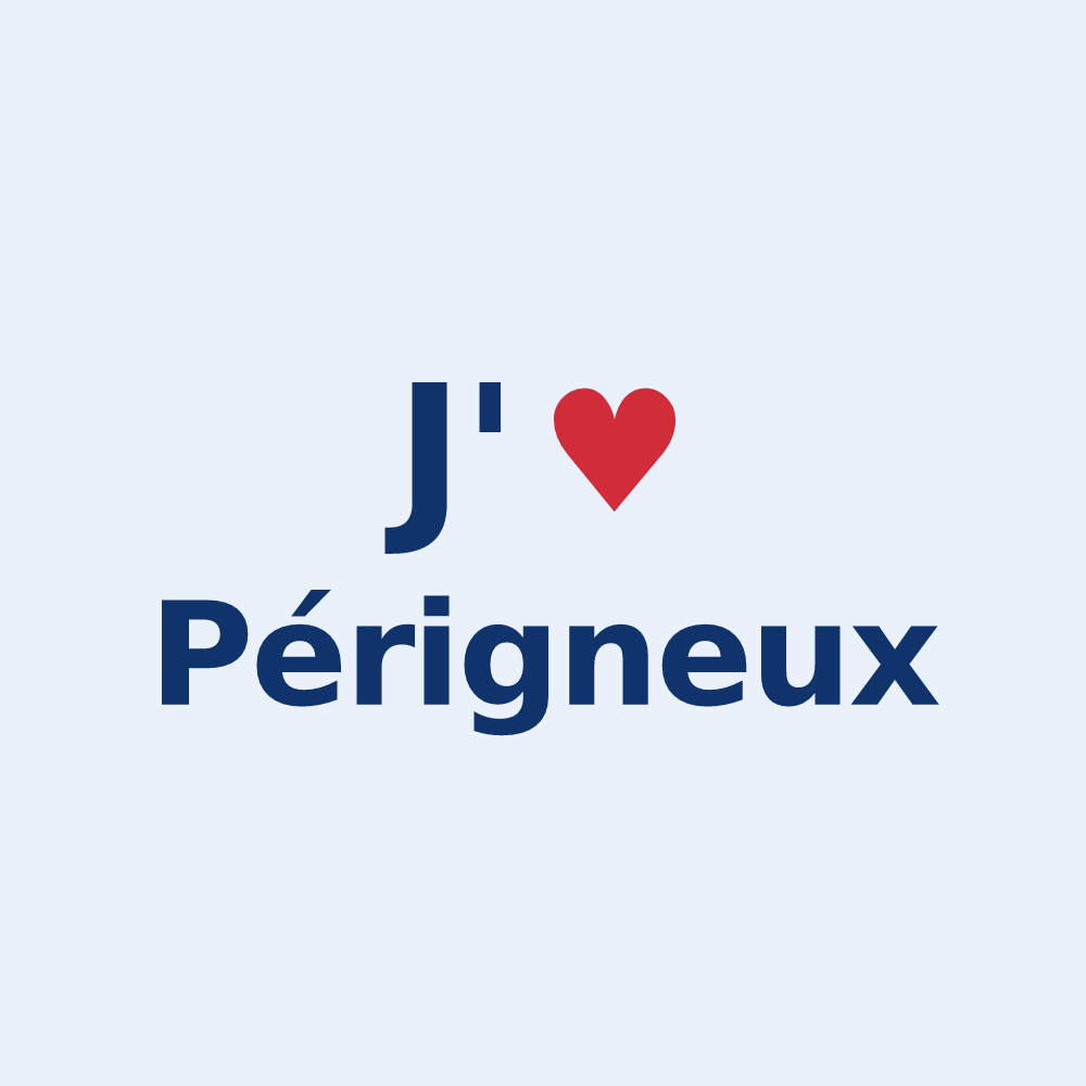 Sticker personnalisé Périgneux — design J'aime Périgneux