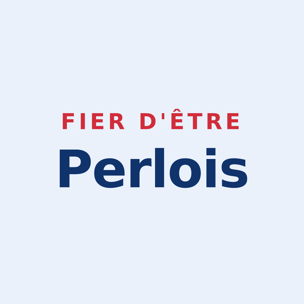 Sticker « Fier d'être Perlois » — design pour Perles-et-Castelet