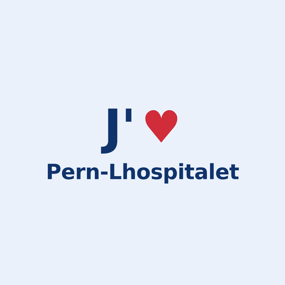 Sticker personnalisé Pern-Lhospitalet — design J'aime Pern-Lhospitalet