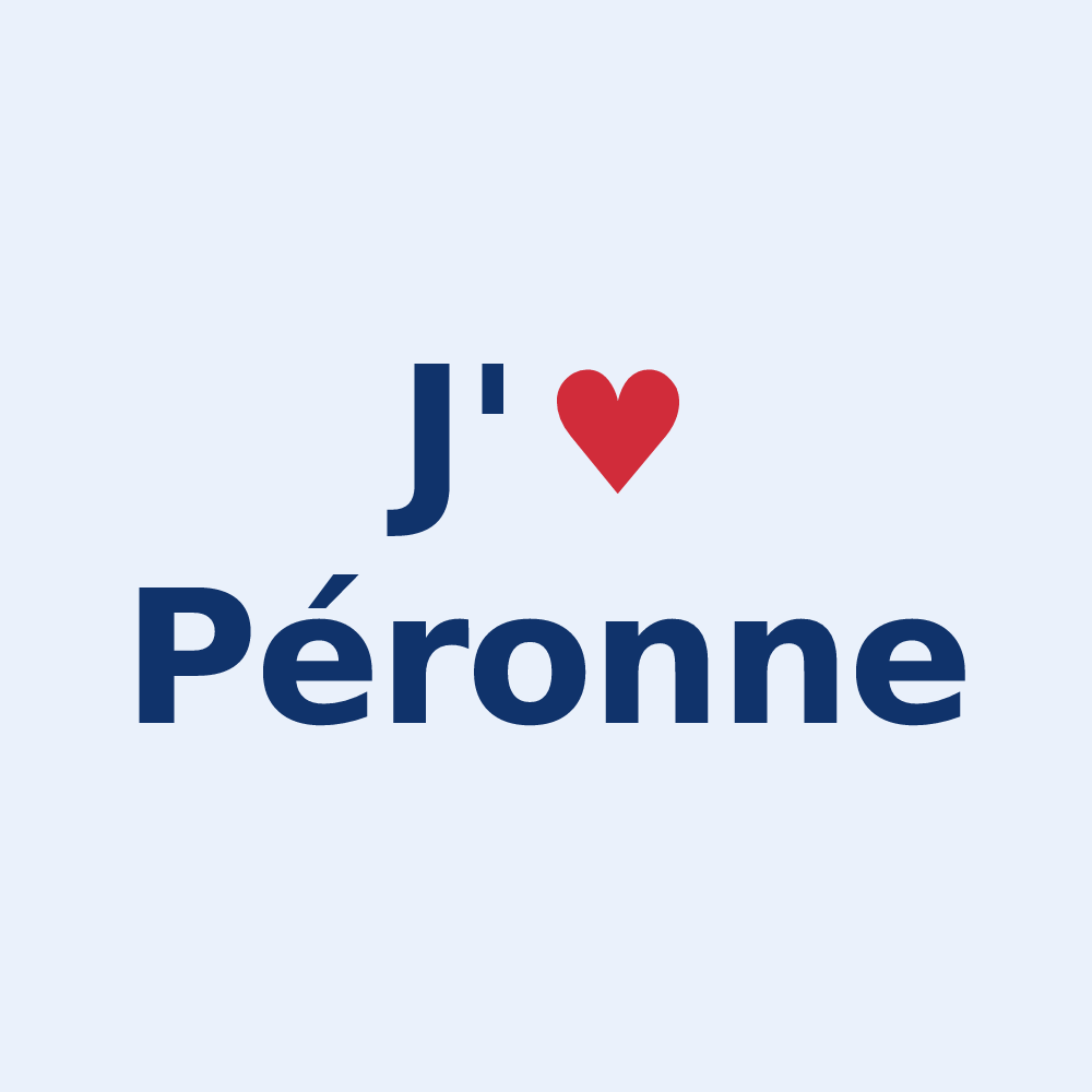 Sticker personnalisé Péronne — design J'aime Péronne