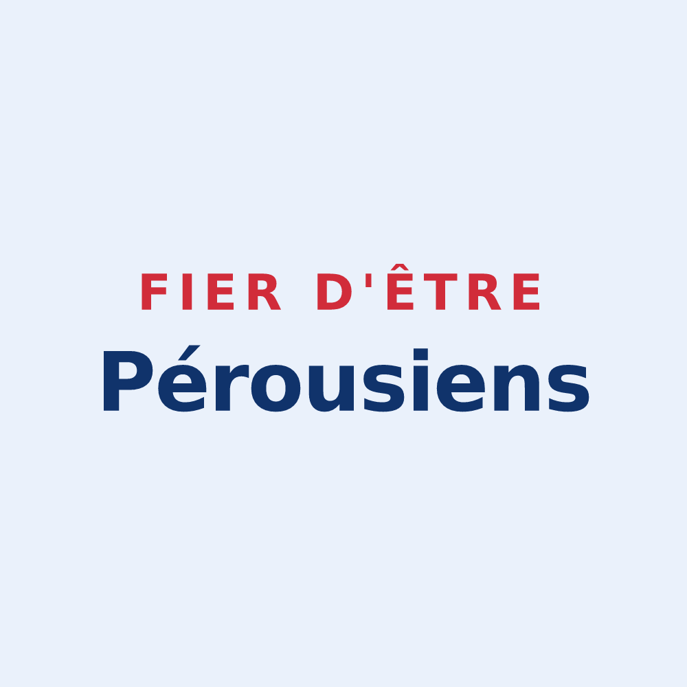 Sticker « Fier d'être Pérousiens » — design pour Pérouse