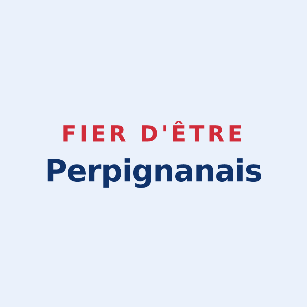 Sticker « Fier d'être Perpignanais » — design pour Perpignan