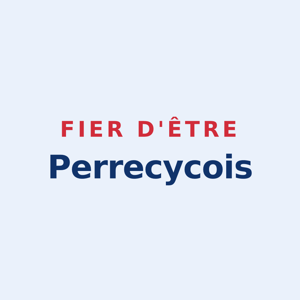Sticker « Fier d'être Perrecycois » — design pour Perrecy-les-Forges