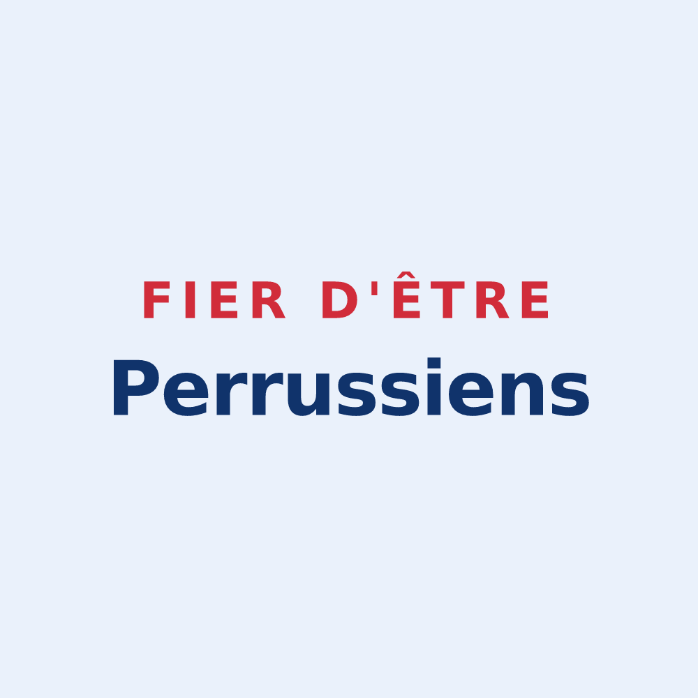 Sticker « Fier d'être Perrussiens » — design pour Perrusse
