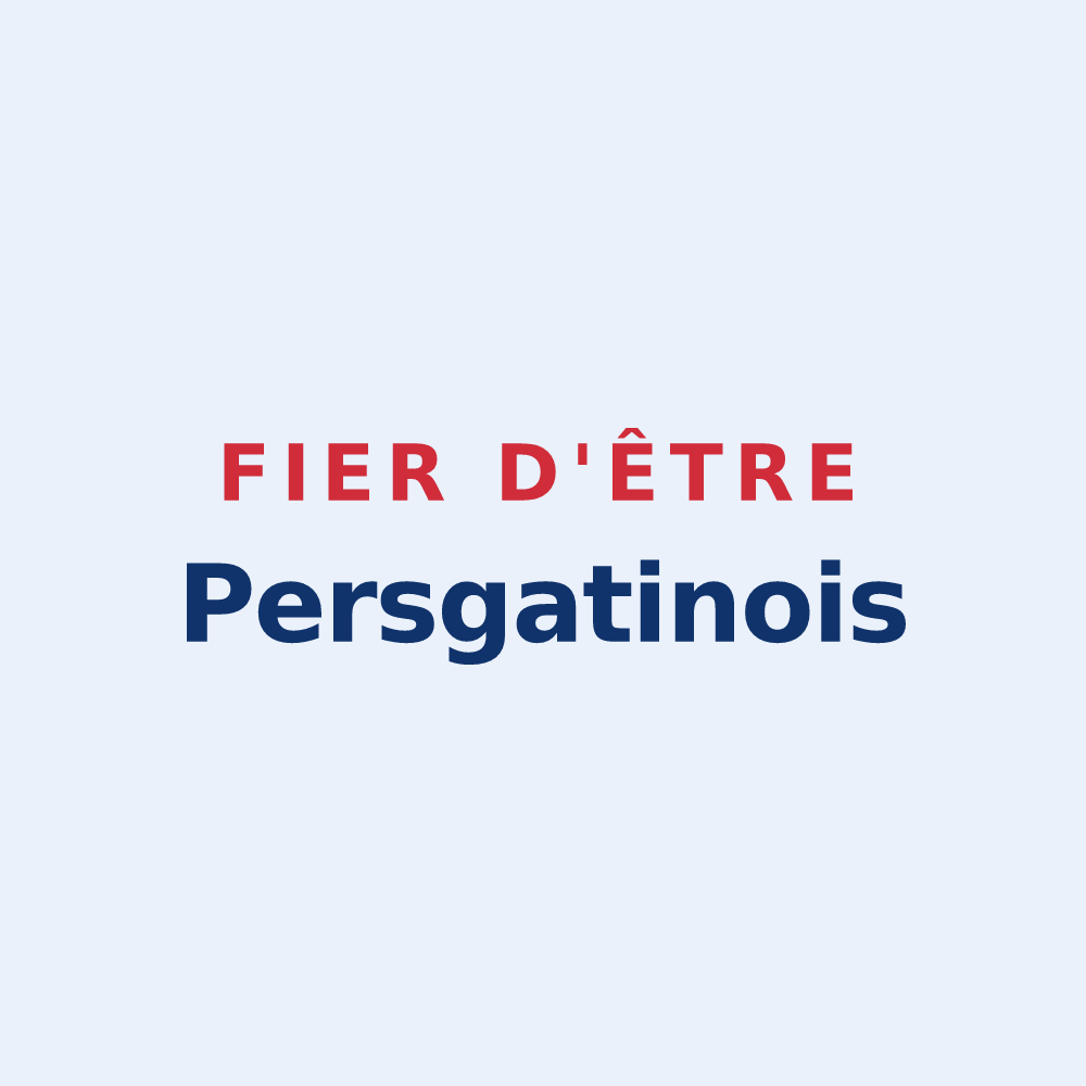 Sticker « Fier d'être Persgatinois » — design pour Pers-en-Gâtinais