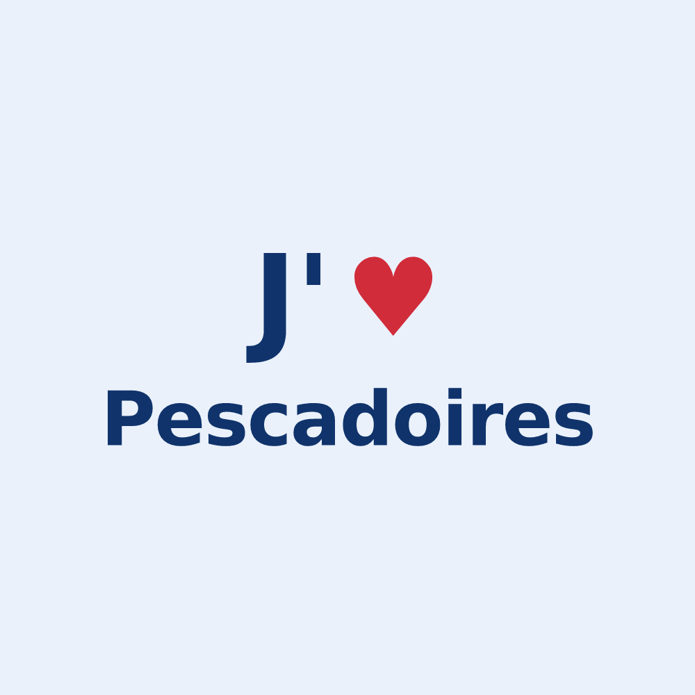 Sticker personnalisé Pescadoires — design J'aime Pescadoires