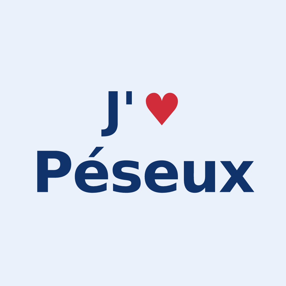 Sticker personnalisé Péseux — design J'aime Péseux