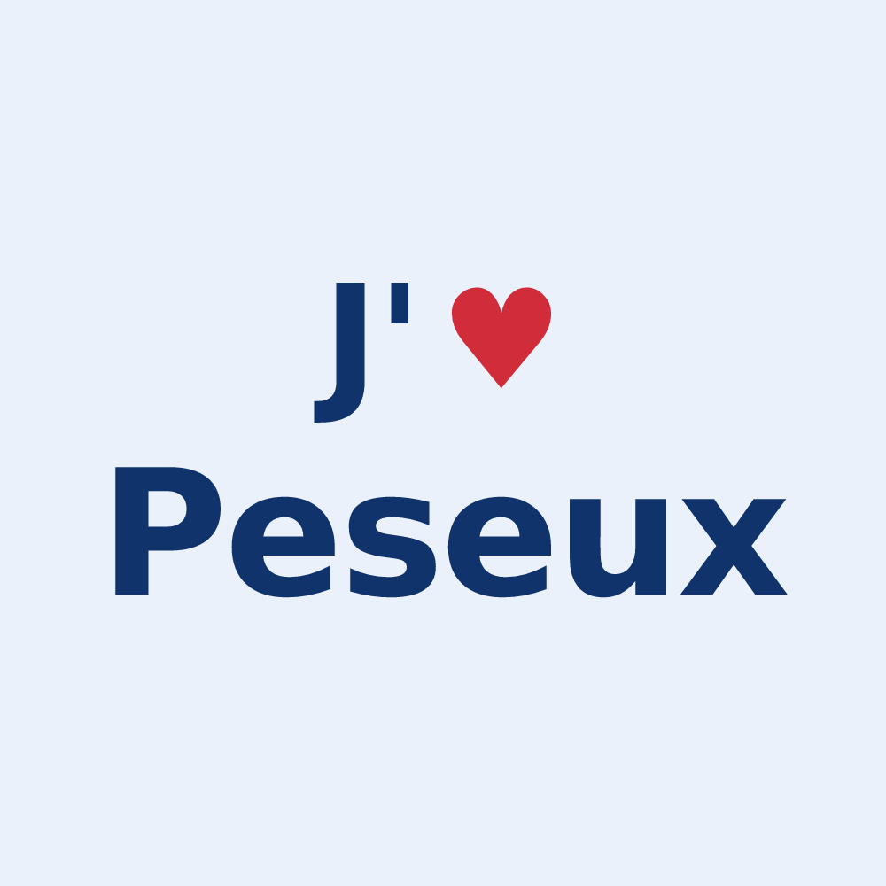 Sticker personnalisé Peseux — design J'aime Peseux