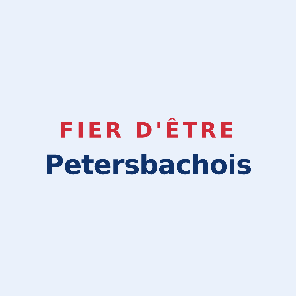 Sticker « Fier d'être Petersbachois » — design pour Petersbach