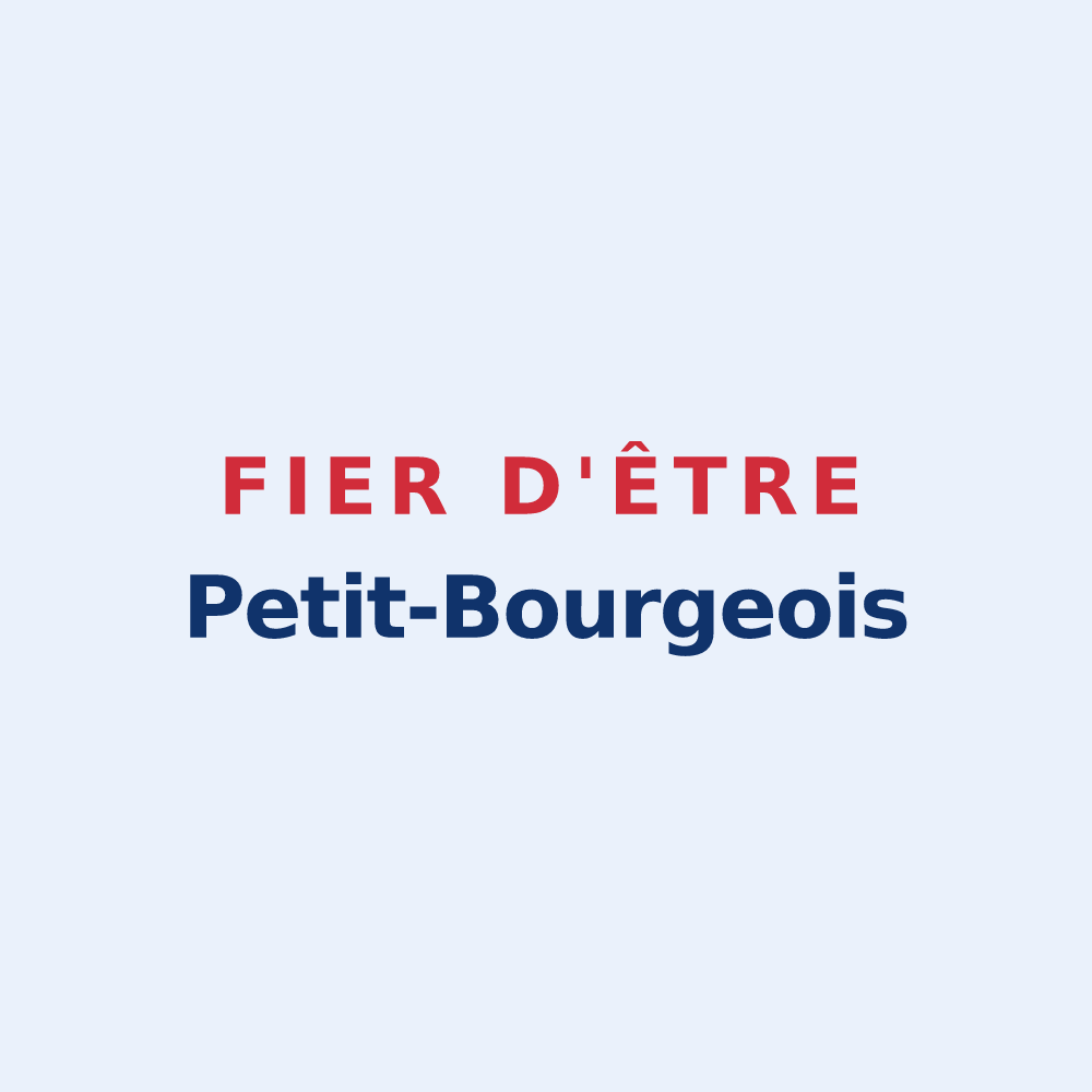 Sticker « Fier d'être Petit-Bourgeois » — design pour Petit-Bourg