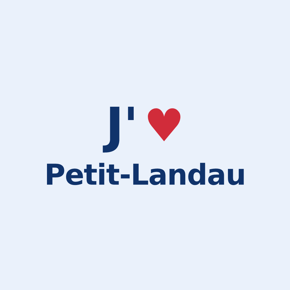 Sticker personnalisé Petit-Landau — design J'aime Petit-Landau