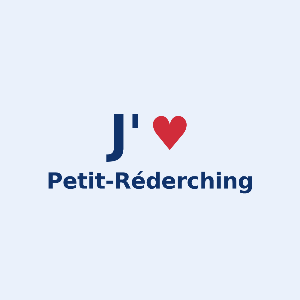 Sticker personnalisé Petit-Réderching — design J'aime Petit-Réderching