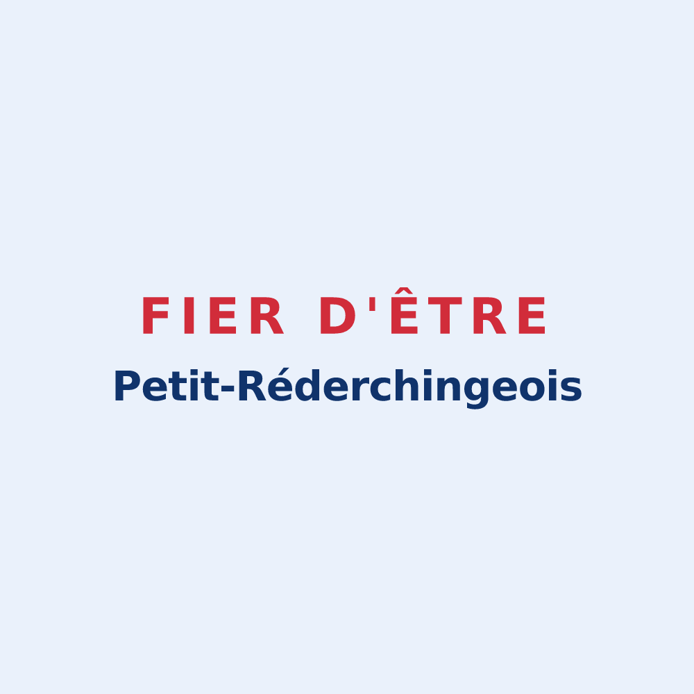 Sticker « Fier d'être Petit-Réderchingeois » — design pour Petit-Réderching