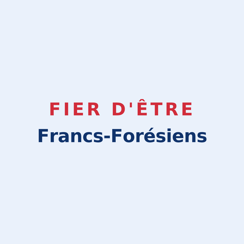 Sticker « Fier d'être Francs-Forésiens » — design pour Petite-Forêt