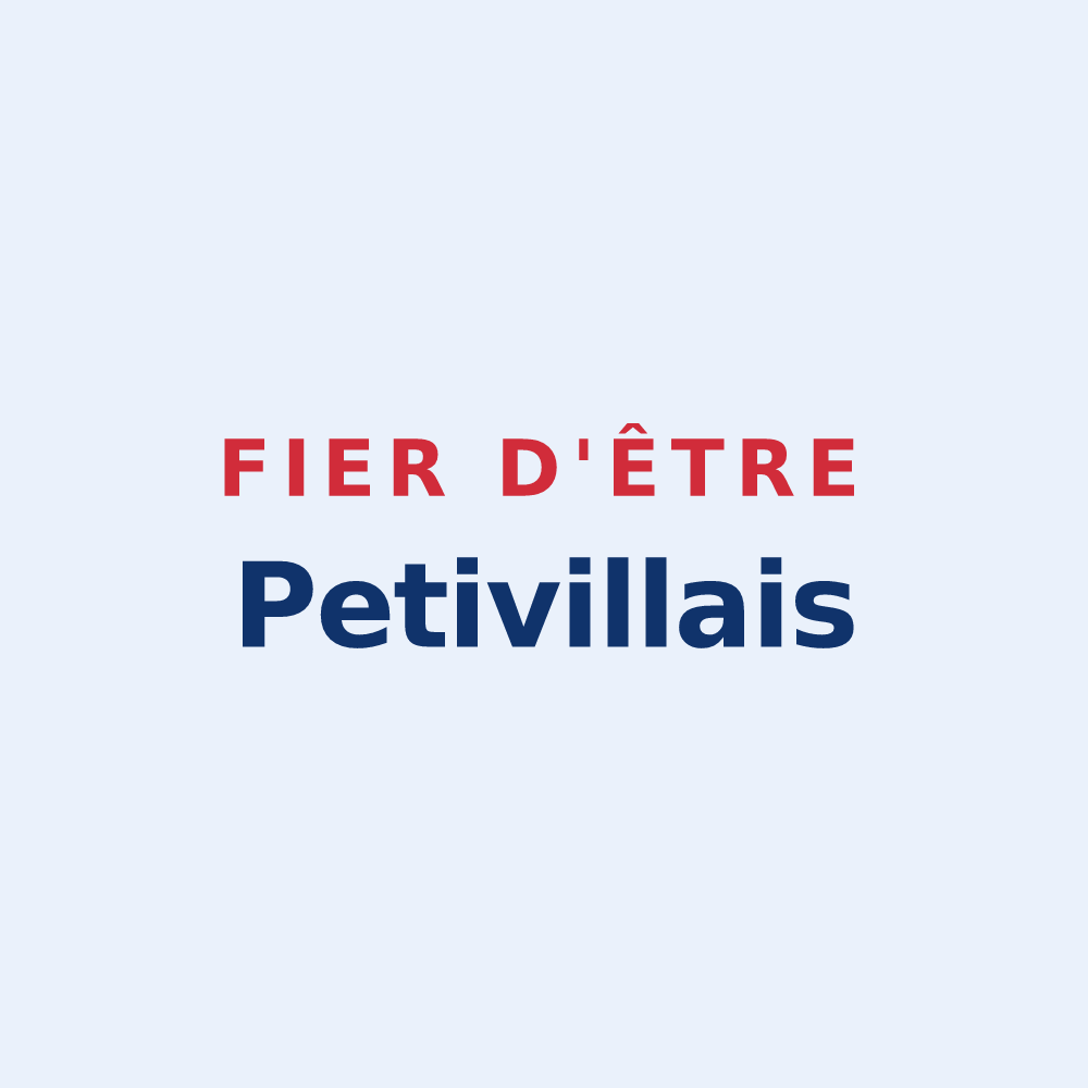 Sticker « Fier d'être Petivillais » — design pour Petiville