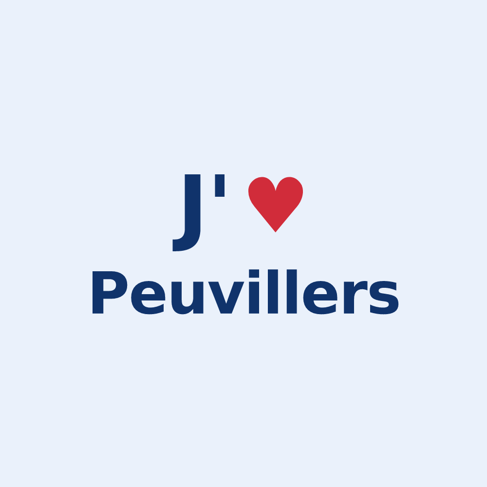 Sticker personnalisé Peuvillers — design J'aime Peuvillers