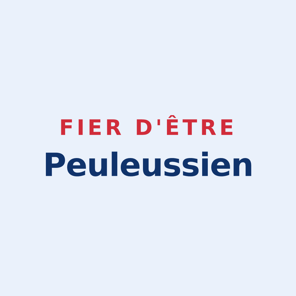 Sticker « Fier d'être Peuleussien » — design pour Peux-et-Couffouleux