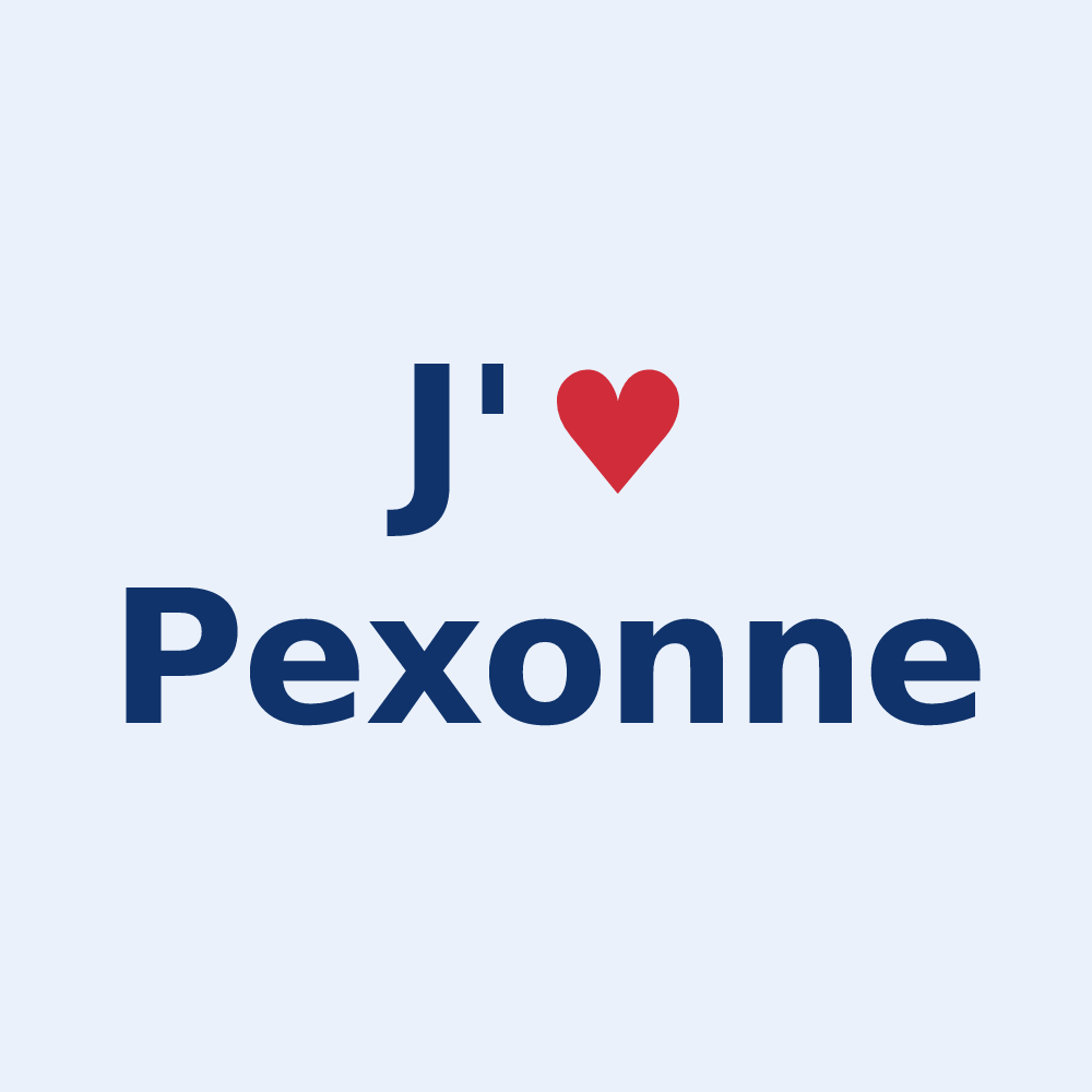 Sticker personnalisé Pexonne — design J'aime Pexonne