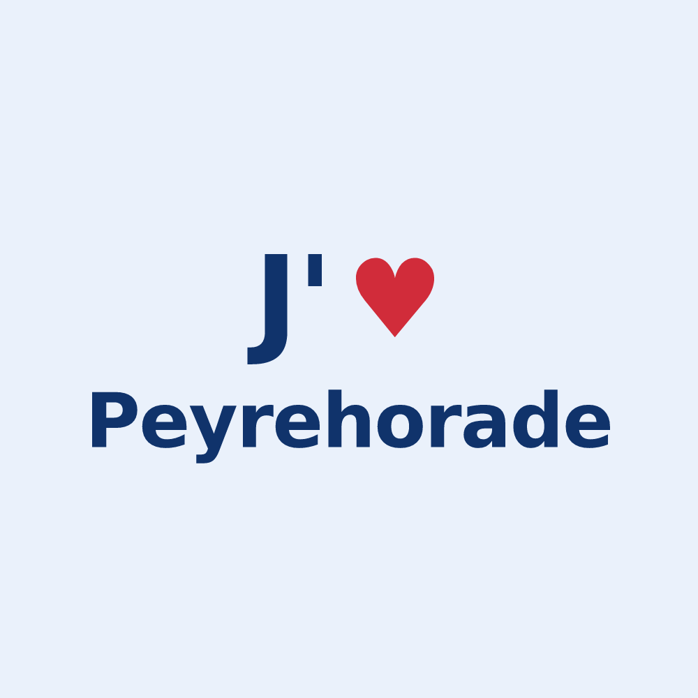 Sticker personnalisé Peyrehorade — design J'aime Peyrehorade