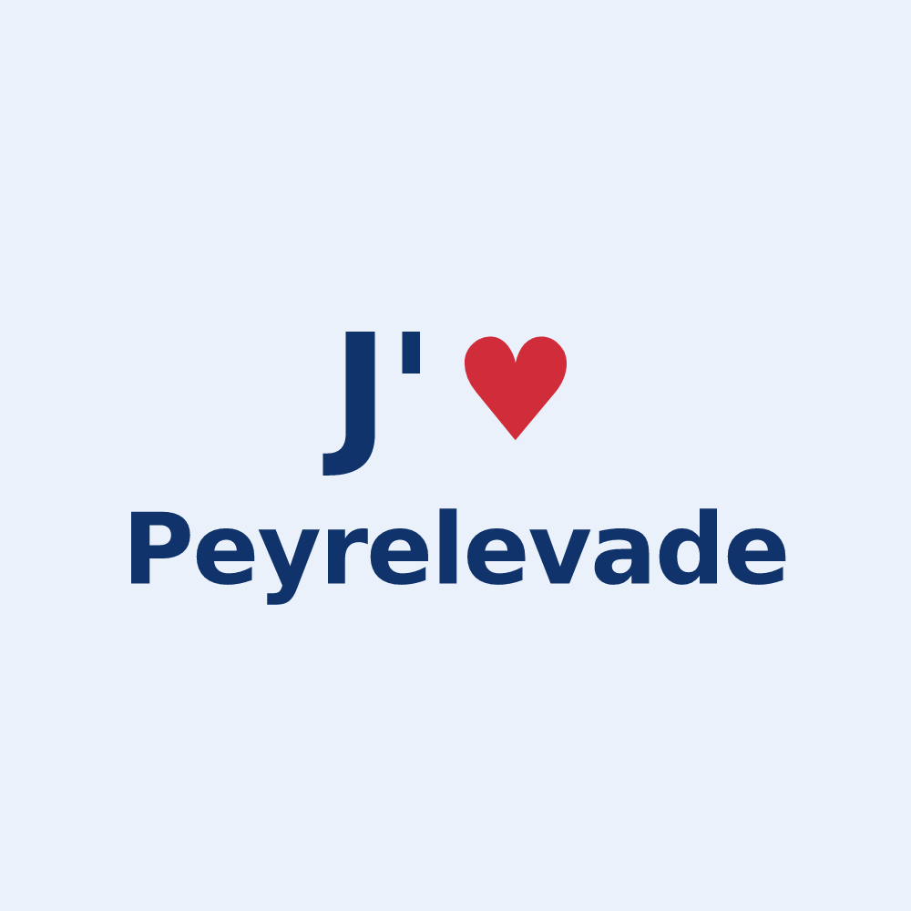 Sticker personnalisé Peyrelevade — design J'aime Peyrelevade