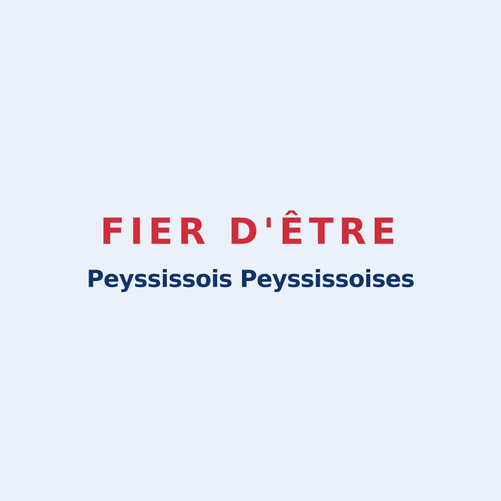 Sticker « Fier d'être Peyssissois Peyssissoises » — design pour Peyssies