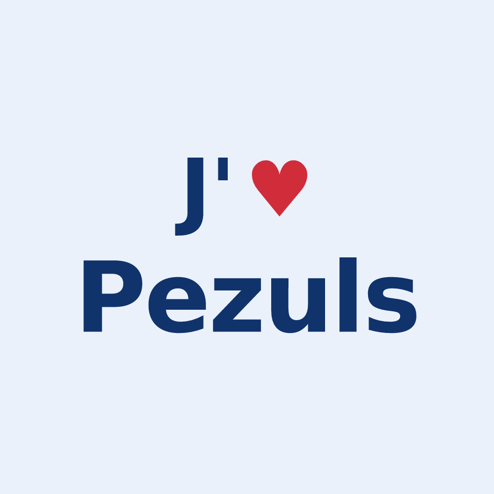 Sticker personnalisé Pezuls — design J'aime Pezuls