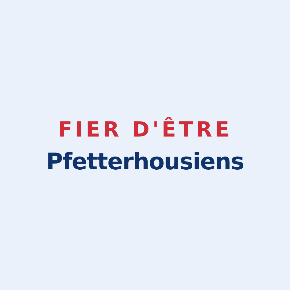 Sticker « Fier d'être Pfetterhousiens » — design pour Pfetterhouse