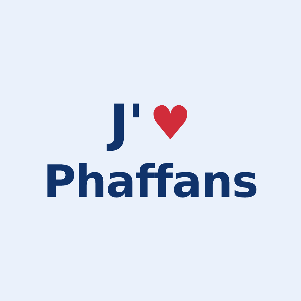 Sticker personnalisé Phaffans — design J'aime Phaffans