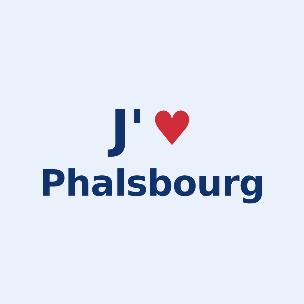 Sticker personnalisé Phalsbourg — design J'aime Phalsbourg