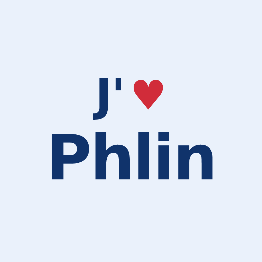 Sticker personnalisé Phlin — design J'aime Phlin