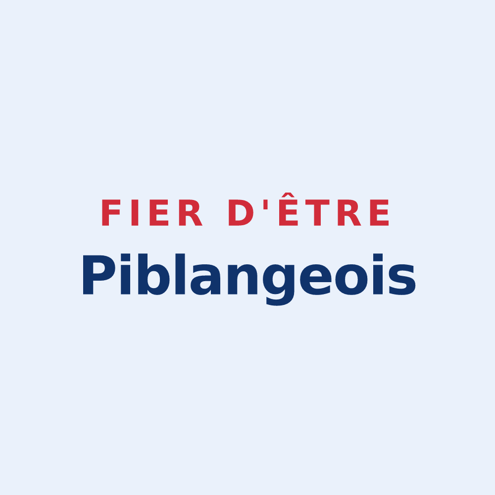 Sticker « Fier d'être Piblangeois » — design pour Piblange