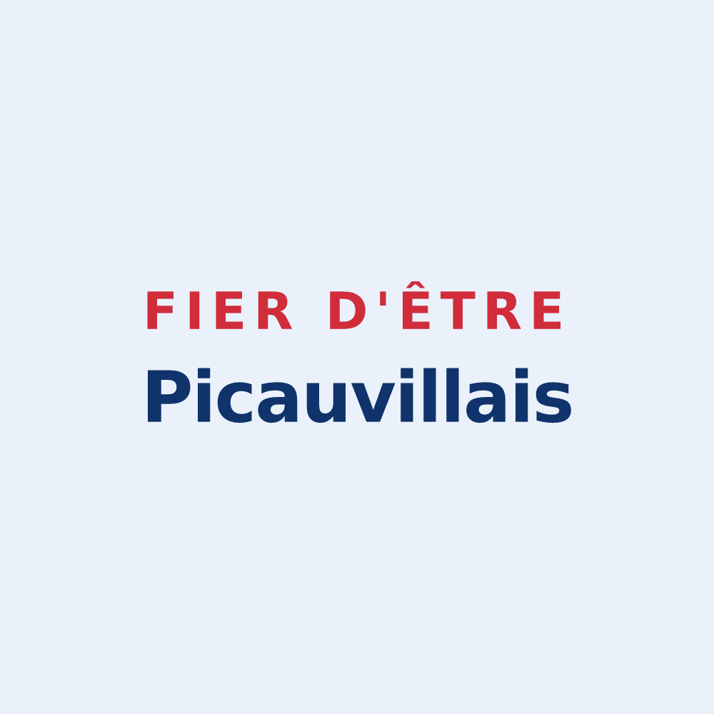 Sticker « Fier d'être Picauvillais » — design pour Picauville