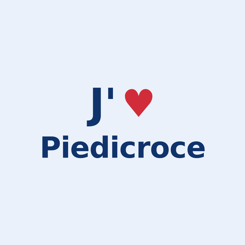Sticker personnalisé Piedicroce — design J'aime Piedicroce