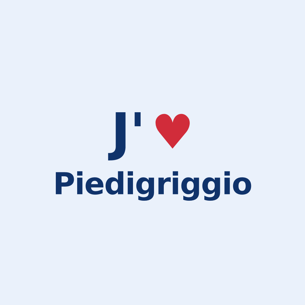 Sticker personnalisé Piedigriggio — design J'aime Piedigriggio