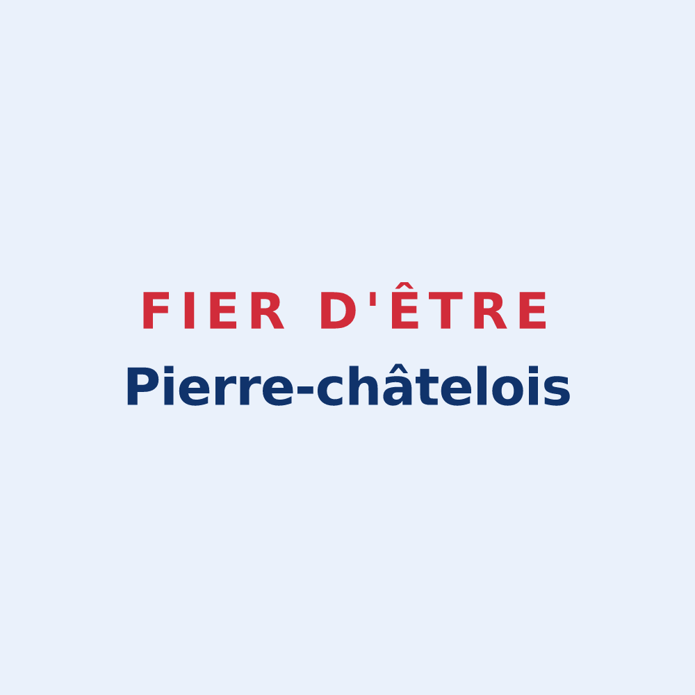 Sticker « Fier d'être Pierre-châtelois » — design pour Pierre-Châtel