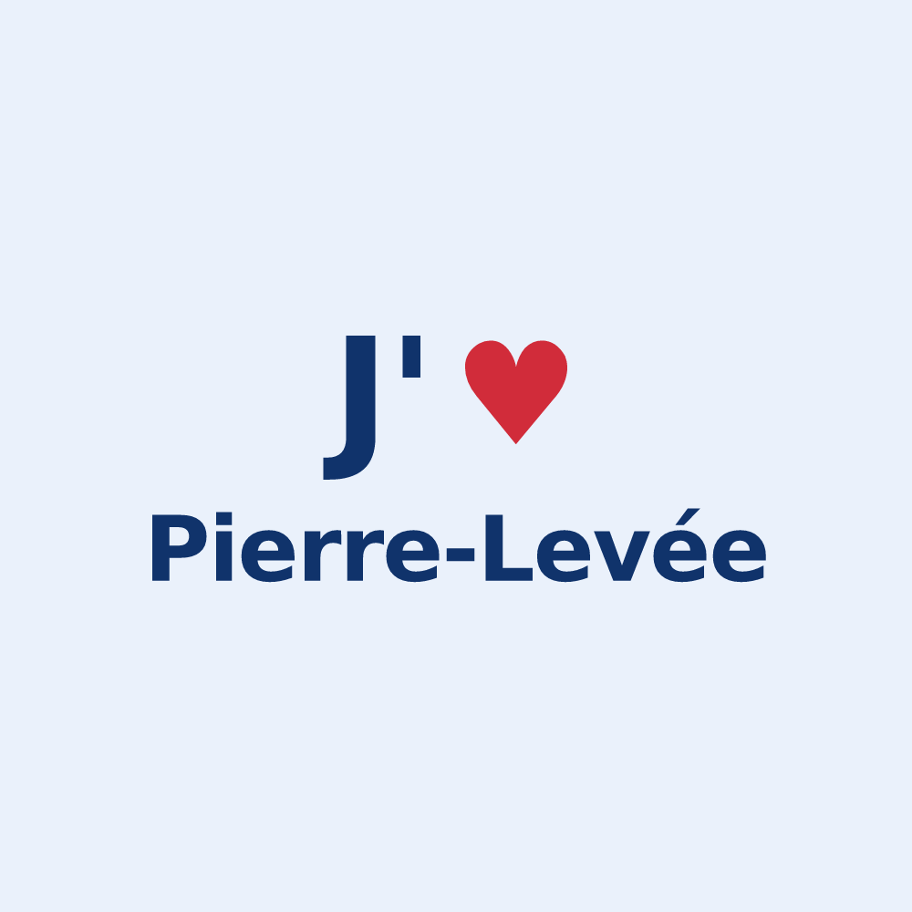 Sticker personnalisé Pierre-Levée — design J'aime Pierre-Levée