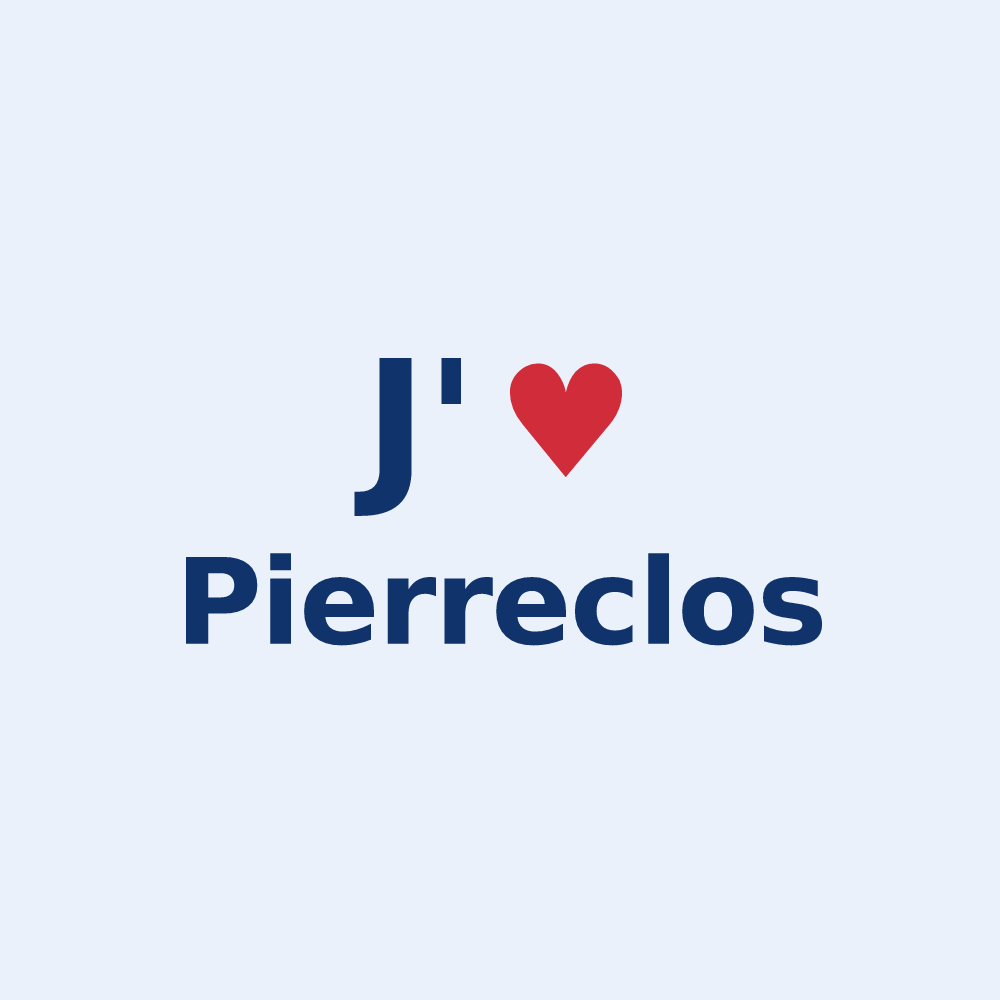 Sticker personnalisé Pierreclos — design J'aime Pierreclos