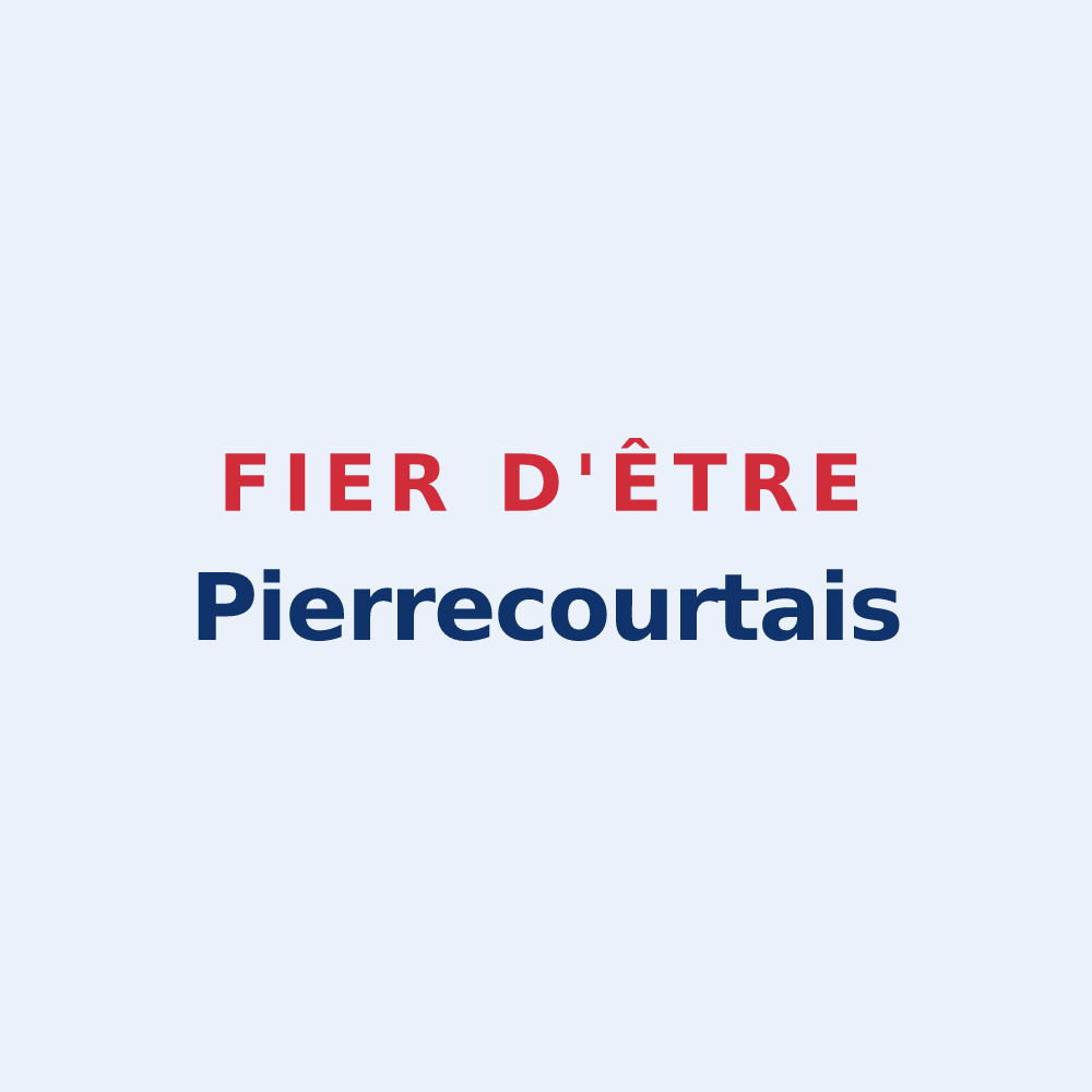 Sticker « Fier d'être Pierrecourtais » — design pour Pierrecourt